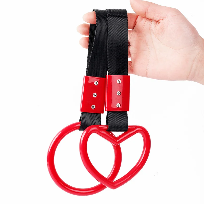 Автомобильный Стайлинг круглая подвеска в форме сердца JDM ручка автобуса Tsurikawa