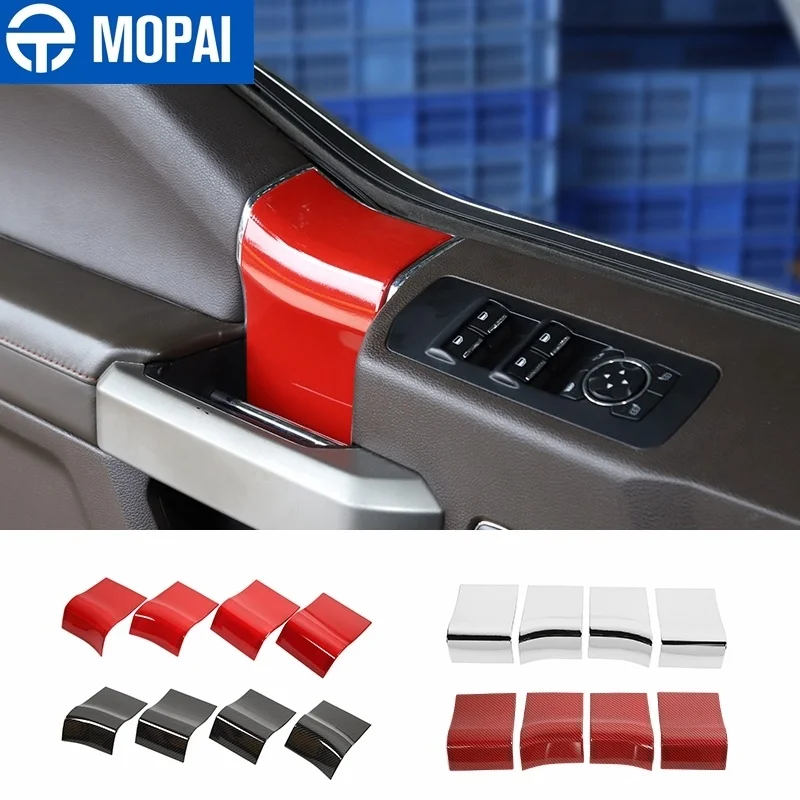 

MOPAI ABS Car Interior Door Handle Panel Decoration Cover Trim Stickers For Ford F150 2015-2020 Car Accessories Styling