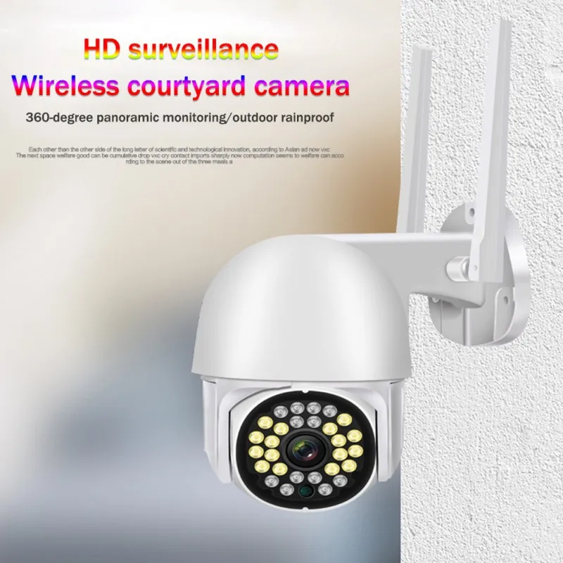 

Waterproof Smart 1080P Wireless WiFi Camera 360° Panorama Camera AI Human Detection Home Security Surveillance Camcorders