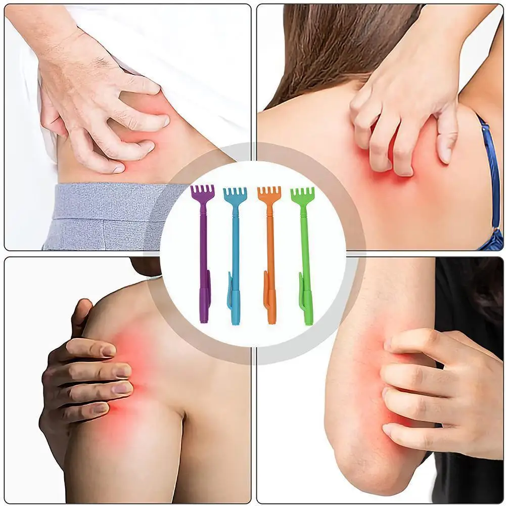 

Back Scratcher Massager Extendable Telescopic Handle Body Shape Pen Extendable Tool Back Pen Massager Massage Body D0o4