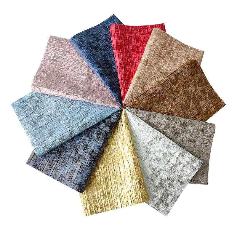 Складная и тисненая искусственная кожа ткань для внутренней обивки