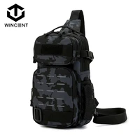 wincent tactical sling shoulder bags waterproof night reflective strip pack edc new molle chest bag 10l capacity wear resisting