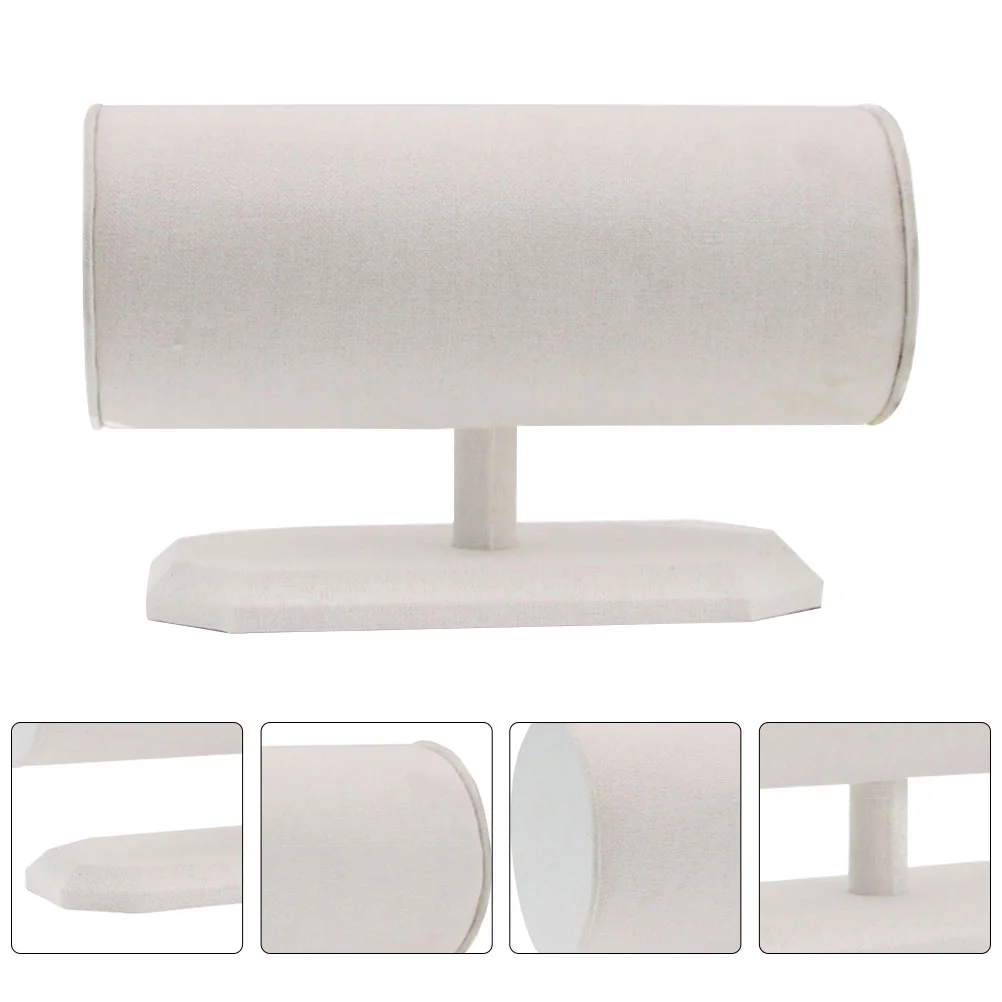 

1Pc Hair Hoops Frame White Linen Head Buckle Frame Shop Hairband Display Rack
