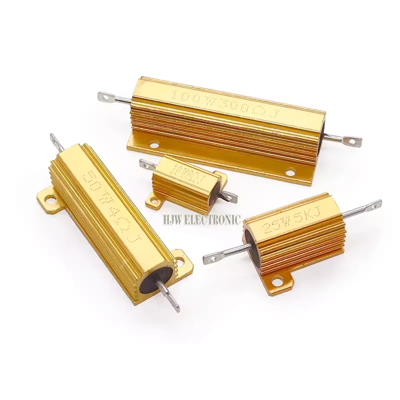 100 Вт Rx24 0 01 ~ 100k Алюминиевый мощный металлический проволочный резистор 1 5 2 6 8 10 20 150