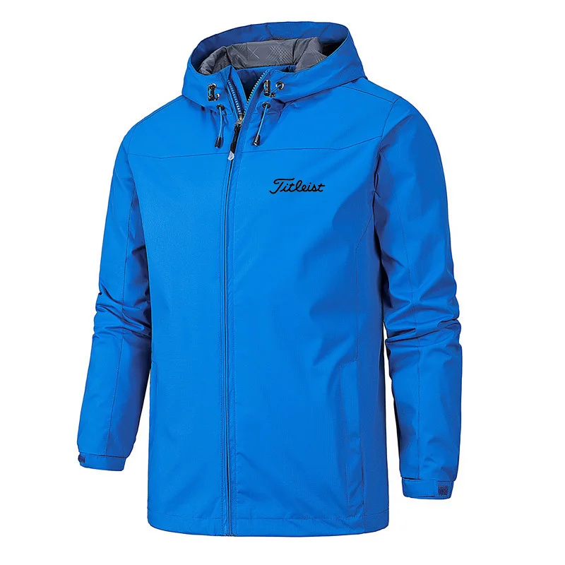 

Golf Brand Men Fashion Outdoor Scratchproof Windproof Mountaineering Soft Shell Stand Collar Hooded Waterproof Hiking Jacket Hot