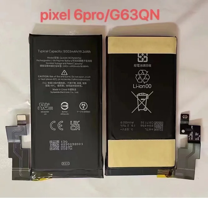 

Аккумулятор для Google/Google Pixel 6 Pro G36qn мобильный телефон