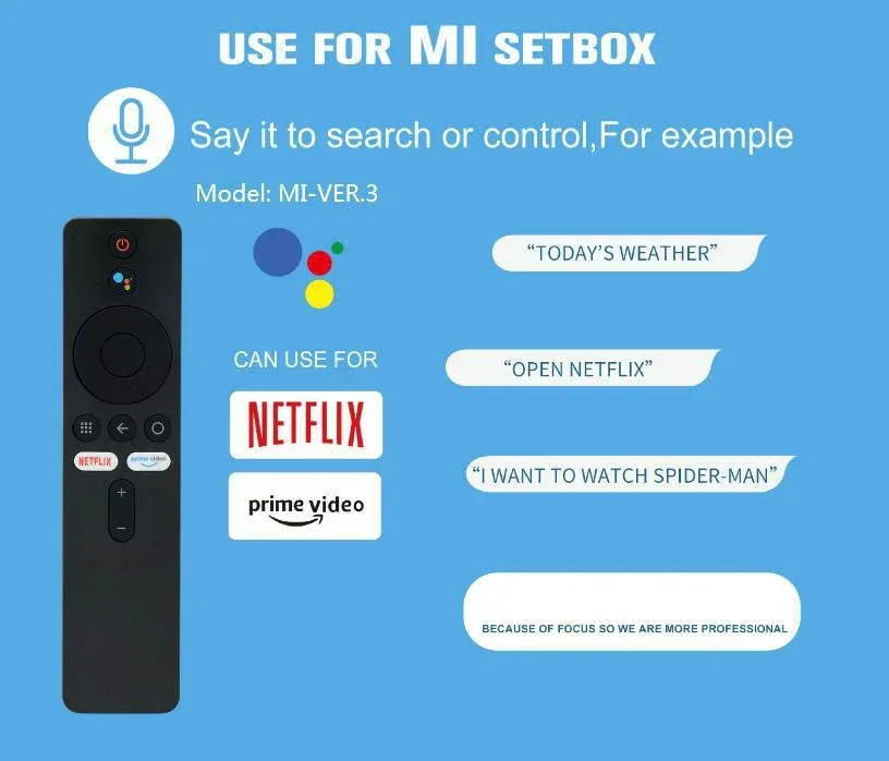 Фото Новый MI XMRM-006 для Xiaomi MI Box S MI TV Stick MDZ-22-AB MDZ-24-AA Smart TV Box Bluetooth Голосовой пульт дистанционного управления №3