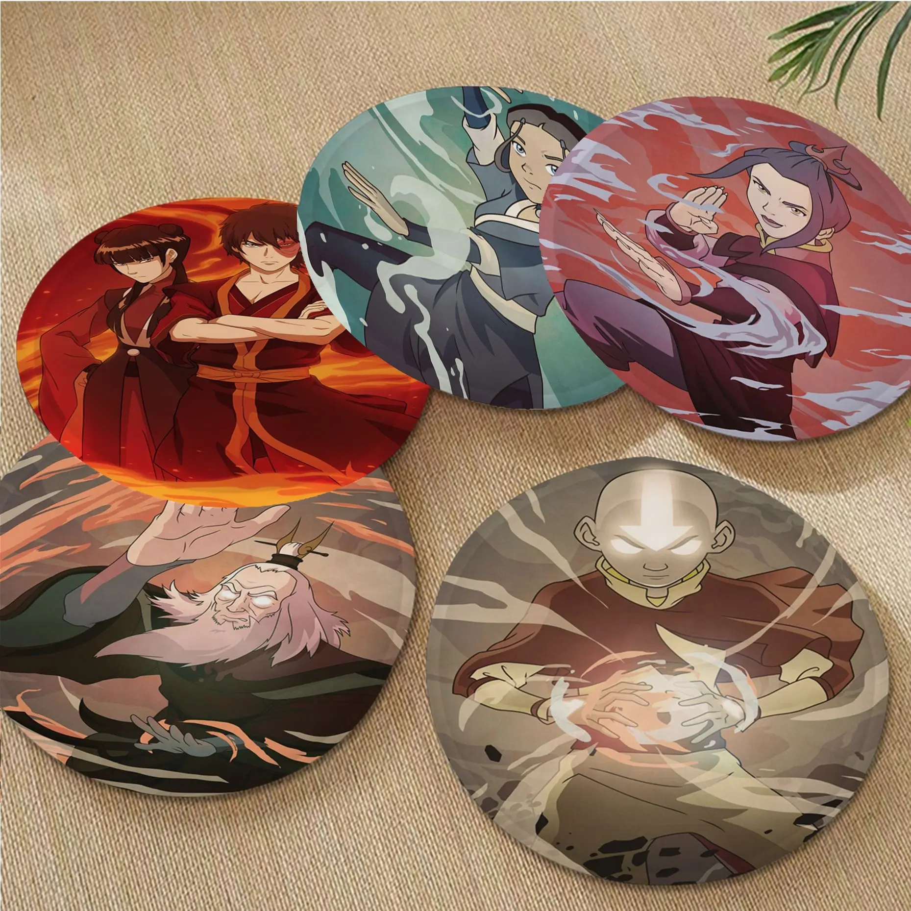 

Avatar The Last Airbender Round Fabric Cushion Non-slip Living Room Sofa Decor Students Stool Tatami Office Buttocks Pad