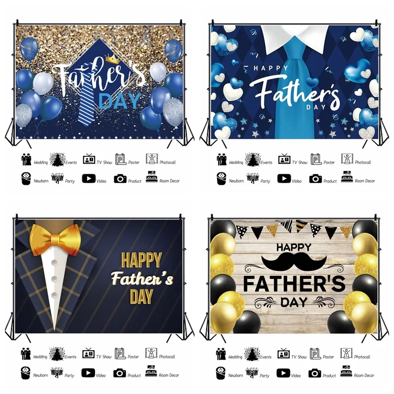 

Фон для студийной фотосъемки с изображением счастливого отца черный и белый костюм галстук-бабочка