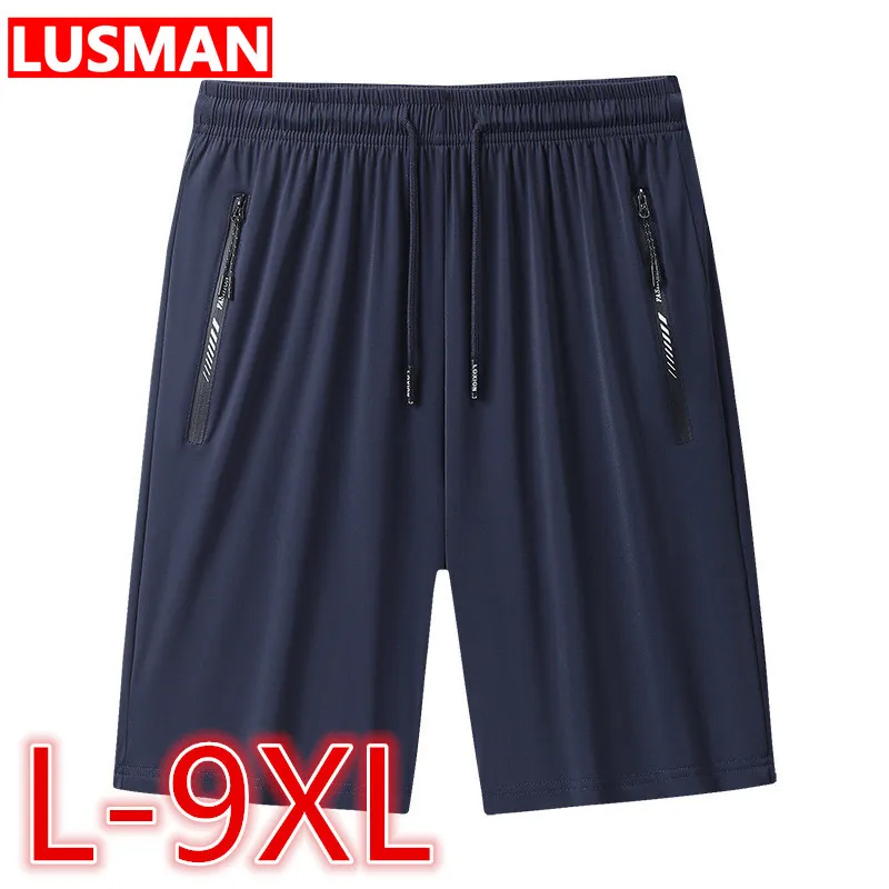 

Men Sweatpants Plus Size L-9XL Male Loose Elastic Waist Casual Sport Shorts Pants Running Fitness Pants Short Homme