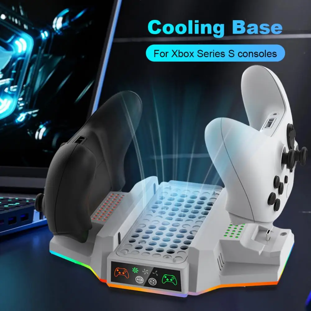 Зарядная станция с двумя контроллерами Вертикальная подставка RGB зарядной