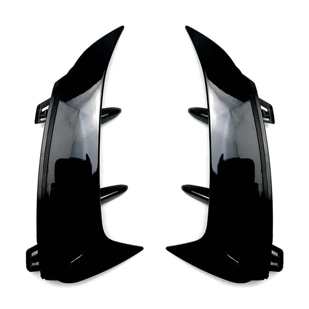 2Pcs Car Rear Bumper Splitter Trim Canard Air Vent For Mercedes Benz A-class W177 A200 A220 A35AMG 2018 2019 2020 2021 2022