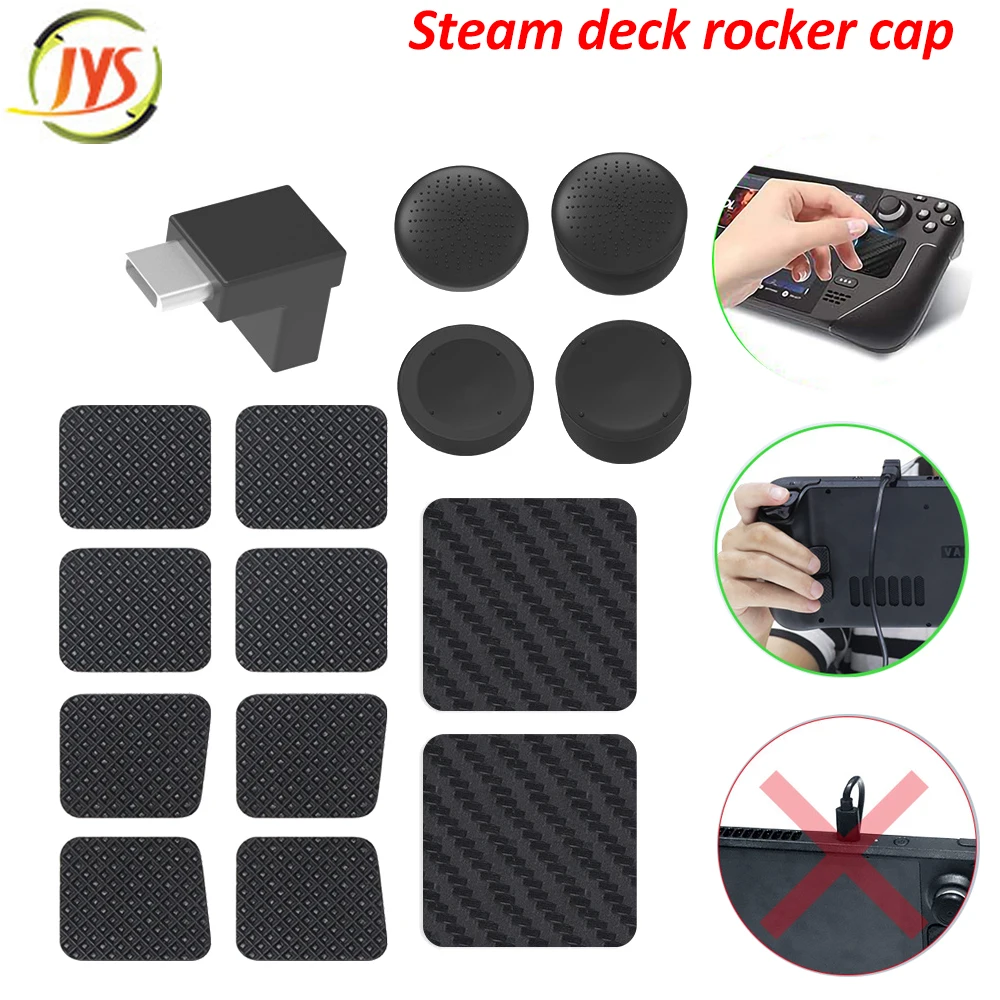 

for Steam deck Gamepad Thickened Buttons Rocker Cap Back button Set Touchpad Protective Film for Steam Deck Game Accessories