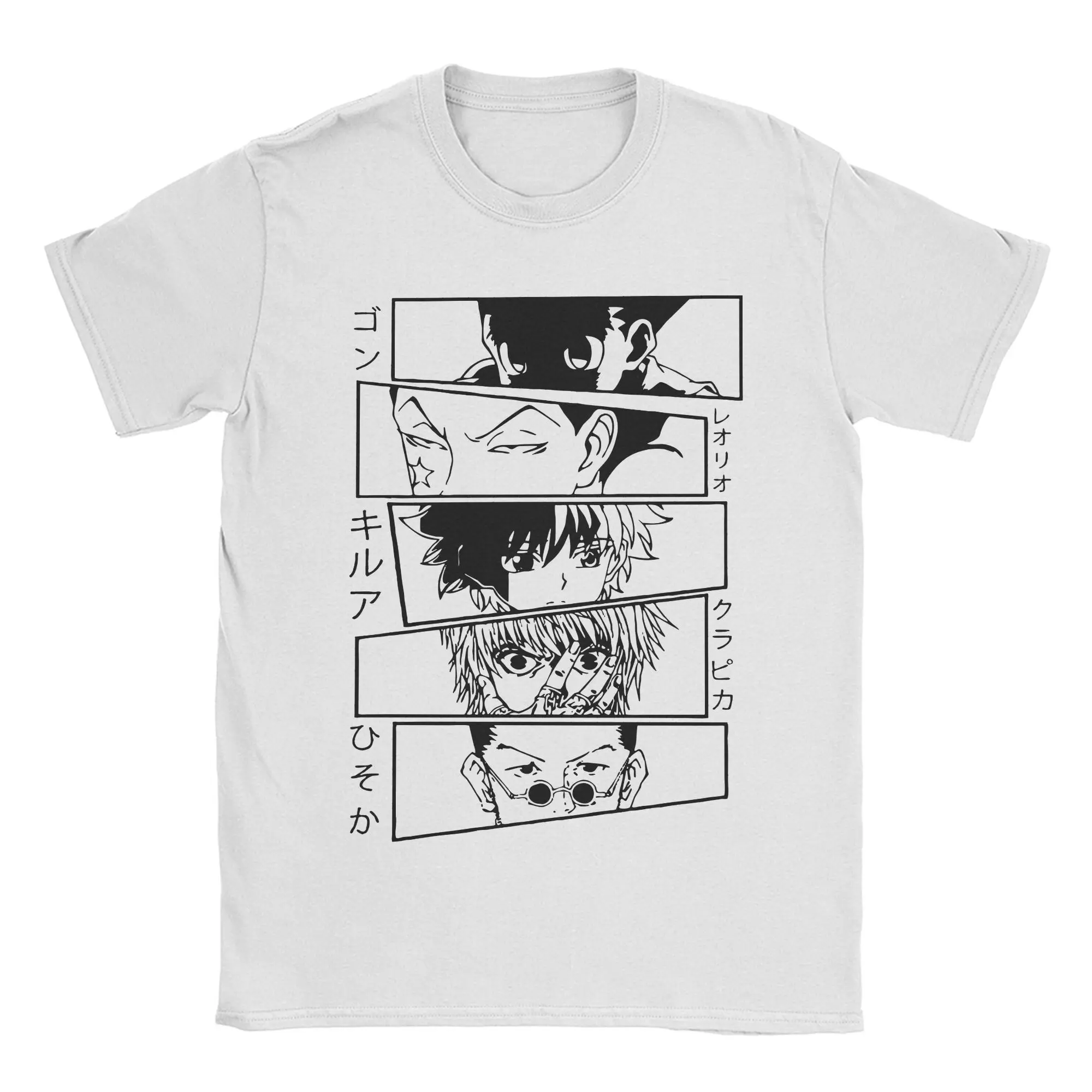 Hunter X Crew Tshirt Men's Cotton Clothes Casual Round Neck Short Sleeve