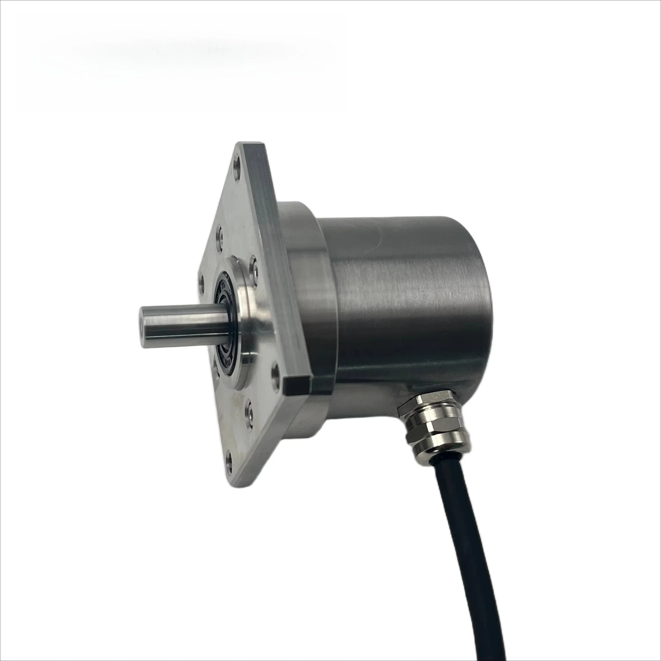 Фото Высокоточный многооборотный абсолютный поворотный энкодер SSI DPL582M-S2-G-58-10-SC-EC-A Deupree с цельным валом 10 мм, 8-30 В постоянного тока, для автоматизации. №5
