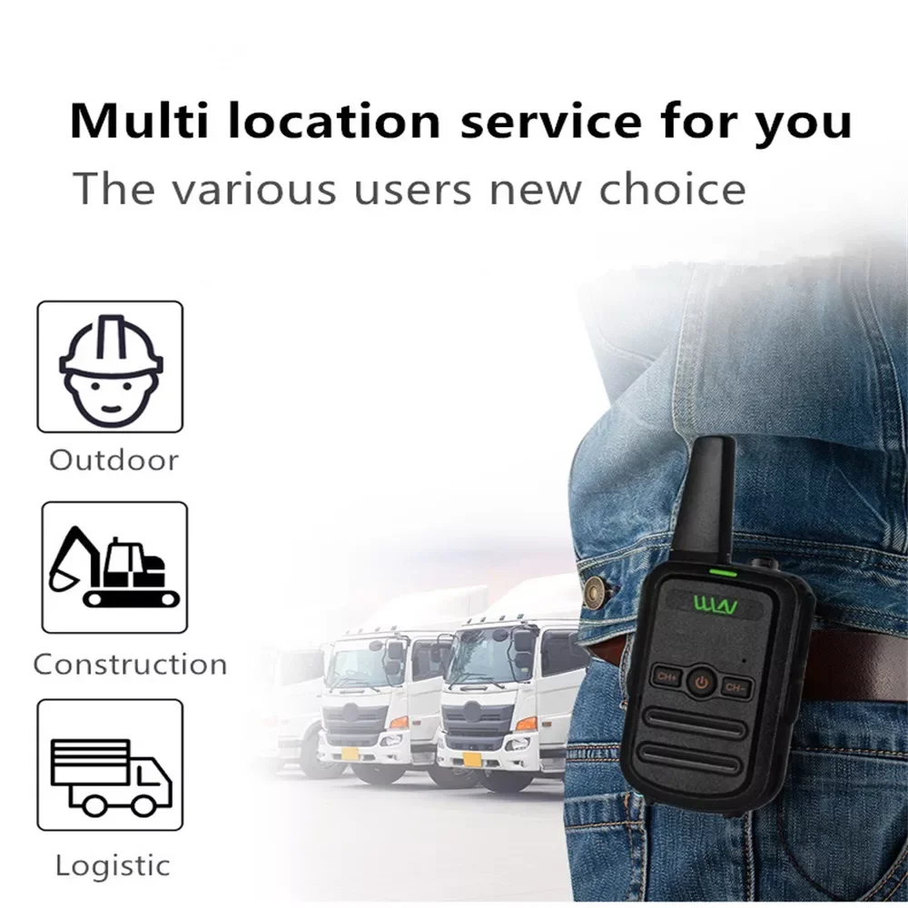 Walkie-talkie professional mini color ultra-thin ultra-small USB direct charging