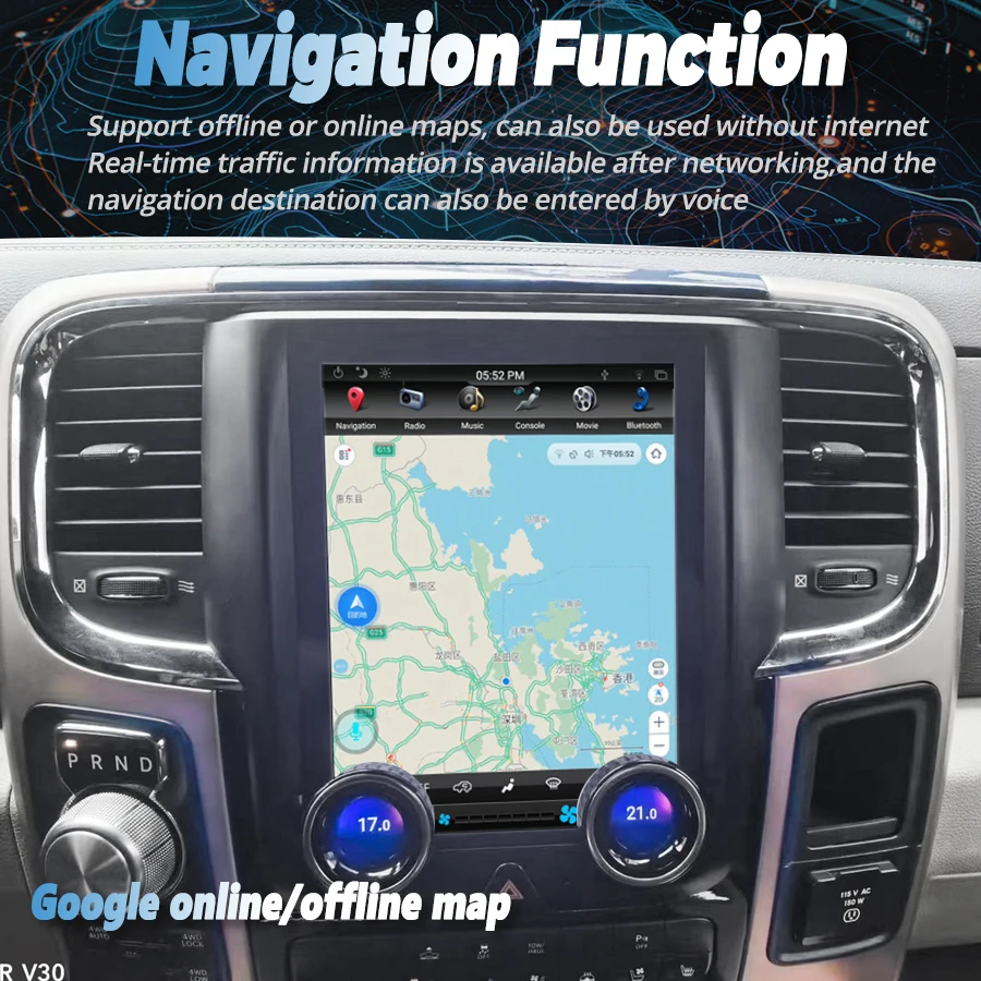 Android 13 для Dodge Ram 1500 2500 3500 2013 2014 2015 2016 2017 2018 экран Tesla автомобильный радиоприемник