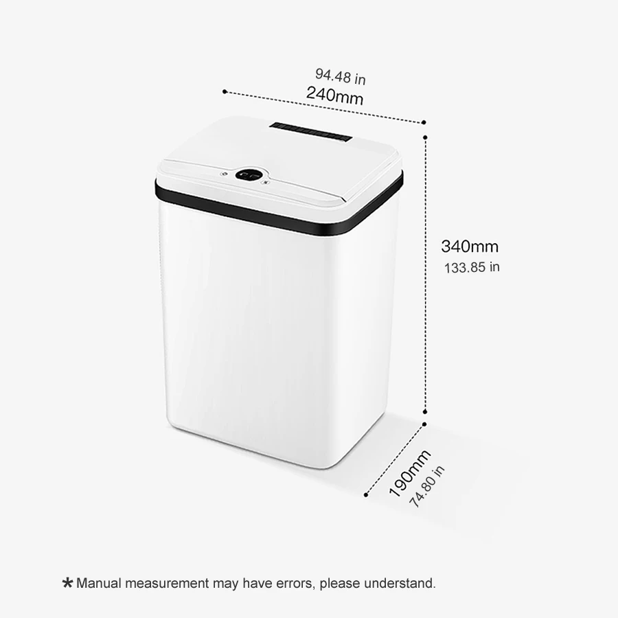 Умная мусорная корзина с зарядкой от энергии умная автоматической индукцией для