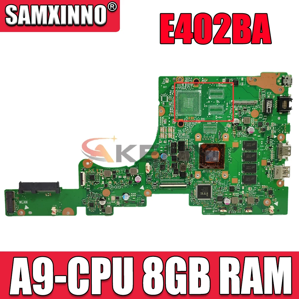 

Материнская плата E402BA с A9-CPU 8GB RAM Материнская плата ASUS VivoBook E402 E402B E402BA E402BP Laotop