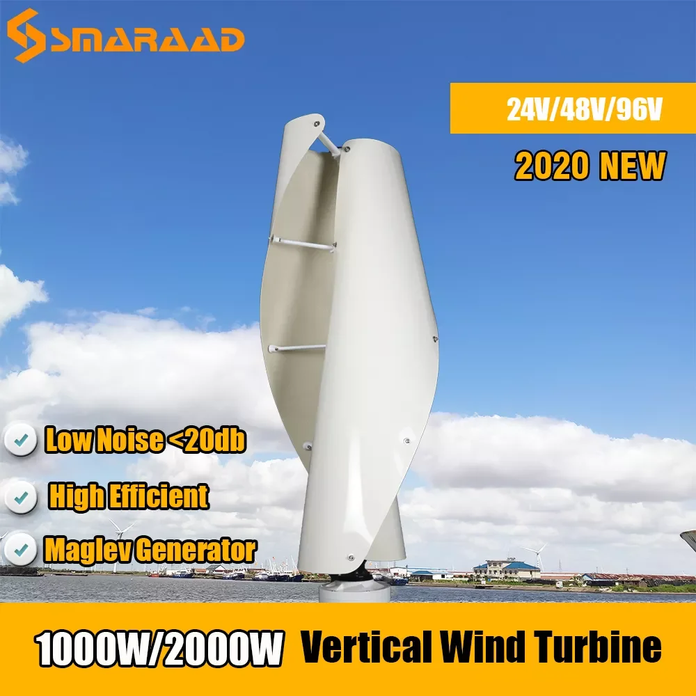 

Вертикальный ветряной генератор, 1000 Вт, 2000 Вт, новая энергия, ветряная мельница, ветряной генератор 12 В, 24 В, 48 В, maglion с контроллером MPPT