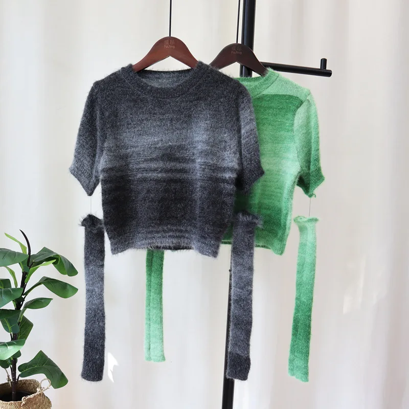 

Женский свитер в Корейском стиле, мягкий качественный пуловер в стиле ретро, джемпер для весны и лета