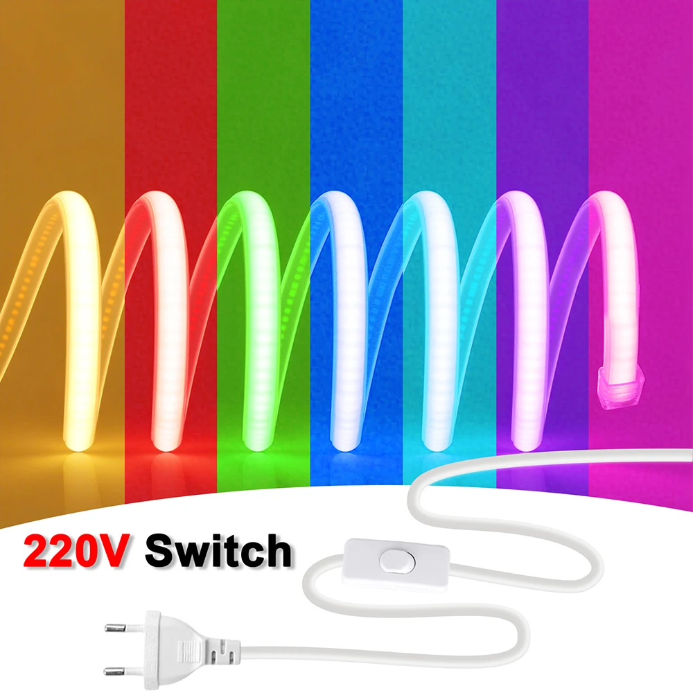 

COB LED Neon Strip 220V 288LEDs тёплый свет