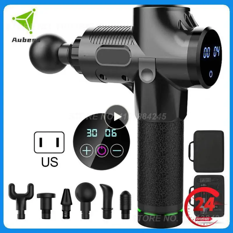 

2023 New Fascia Gun Vibration Massage Gun Percussion Pistol Massager For Deep Tissue Muscle Body Relaxation Mini Fitness Device