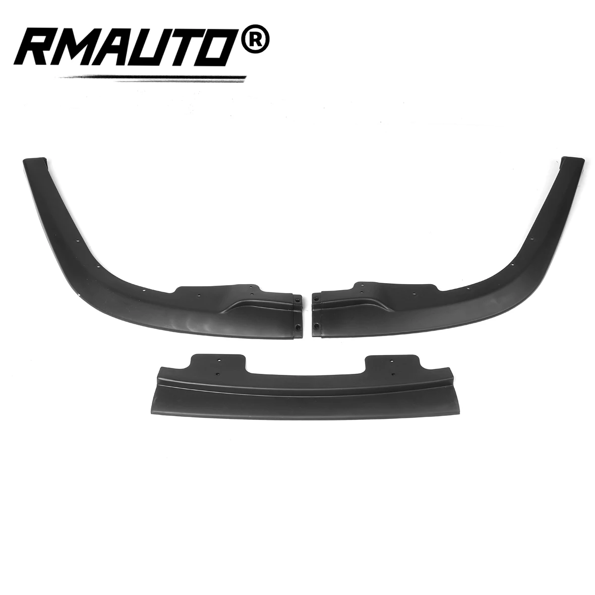 RMAUTO матовый черный Автомобильный передний бампер разветвитель для губ спойлер