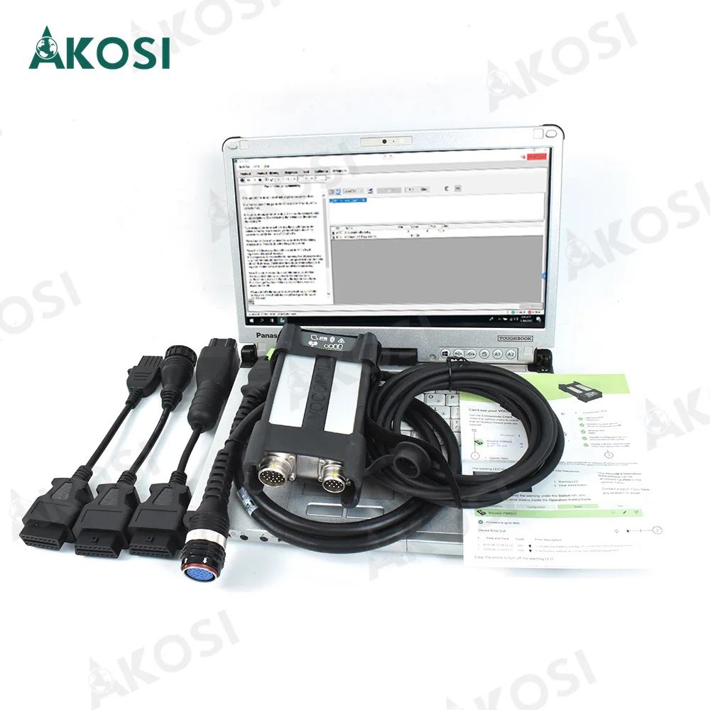 Готовый к использованию ноутбук CFC2 + для Vocom II 88890400 V2.8 PTT DEV2 PK Vocom2 Mini тяжелых