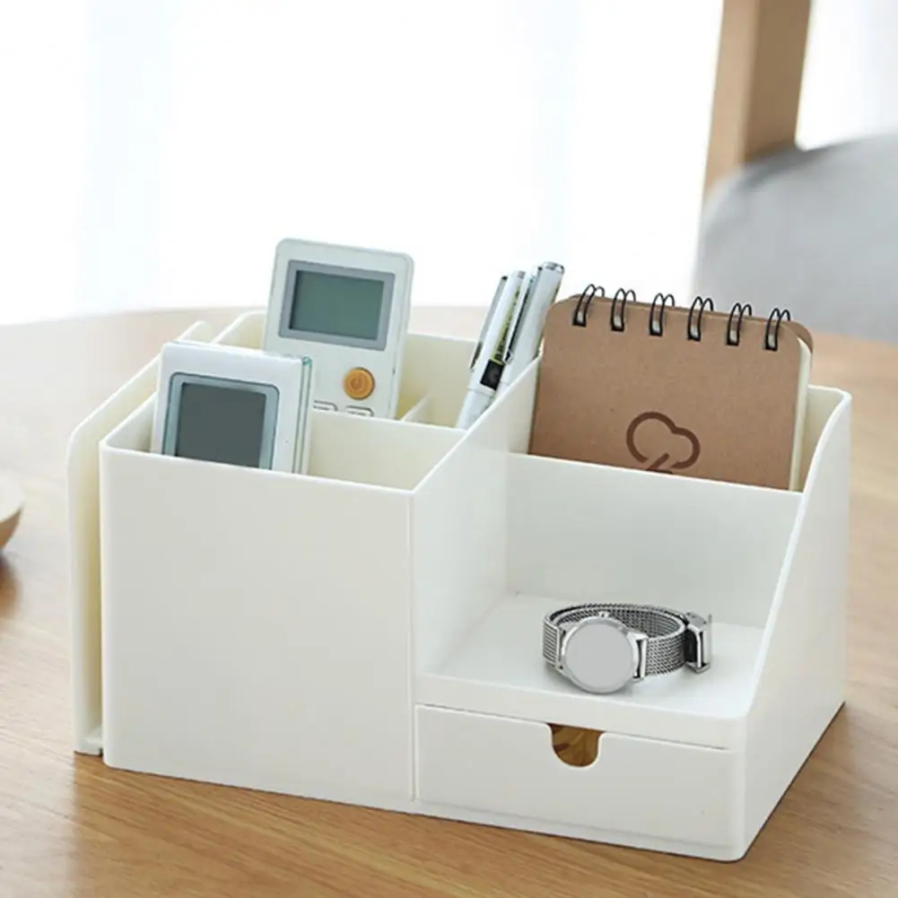 

Exquisite Workmanship Table Storage Organizer Multifunctional ABS Stationery Pen Cosmetic Container for Student
