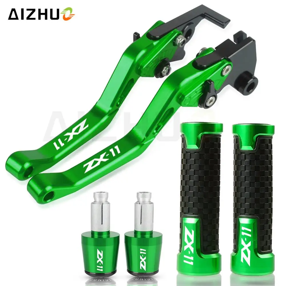 

Аксессуары для Kawasaki ZX1100, ZX11, ZX1100, ZX11 1990-2001, Алюминиевый Регулируемый рычаг тормоза и сцепления для мотоцикла, ручной держатель руля