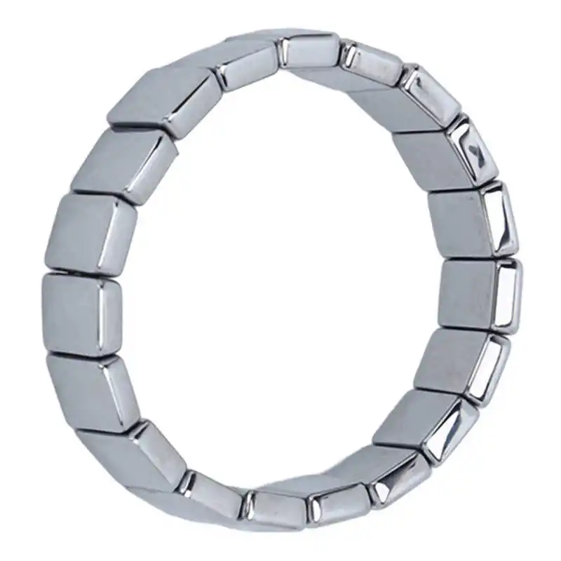 

Energy Stone Bracelet Terahertz Bracelet Faceted Rectangle for Work Dating