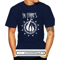 in flames t shirt swedish metal band new short sleeve black tee size s 3xl