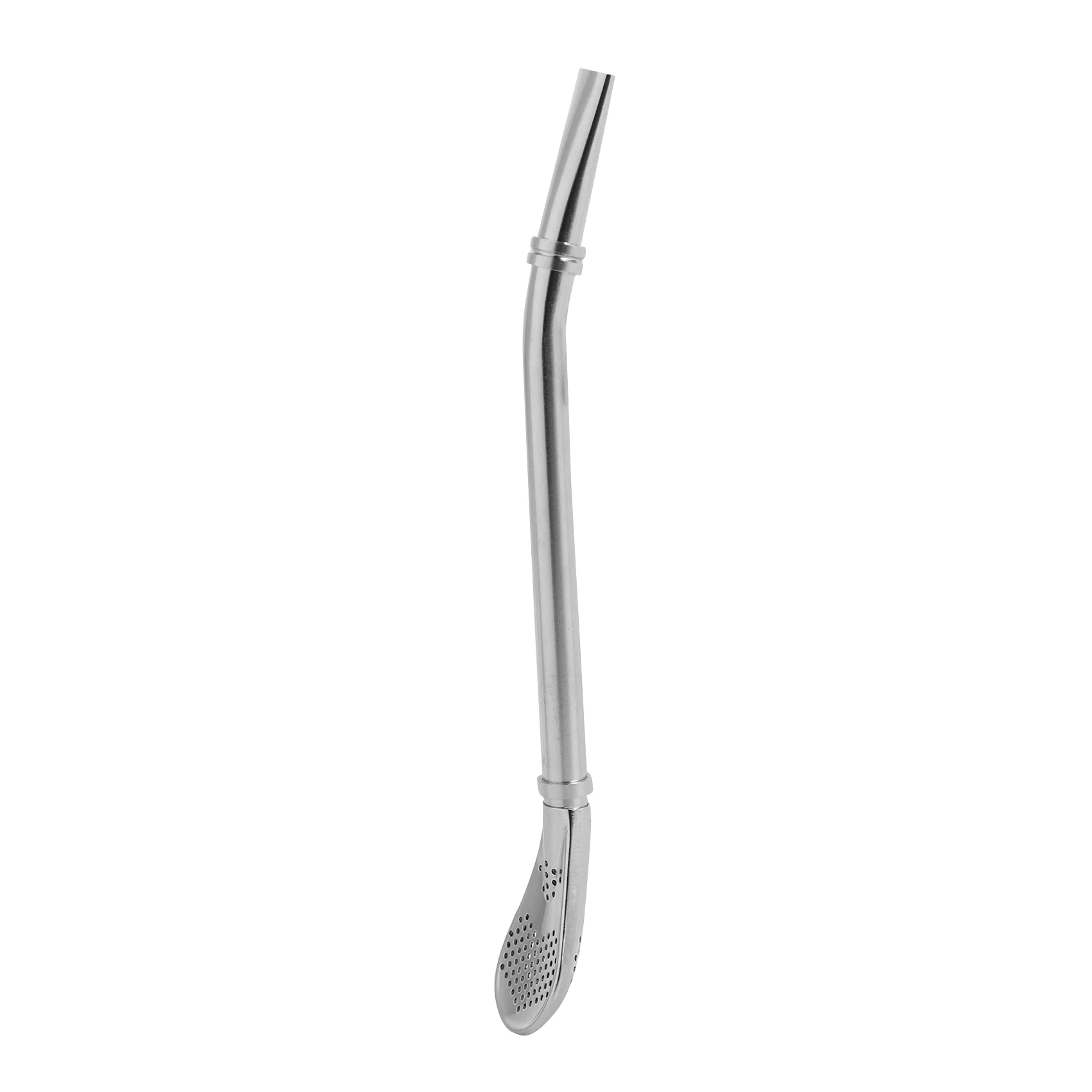 Set of 2 pcs - Stainless Steel Bombilla Gourd Drinking Straw Filtered