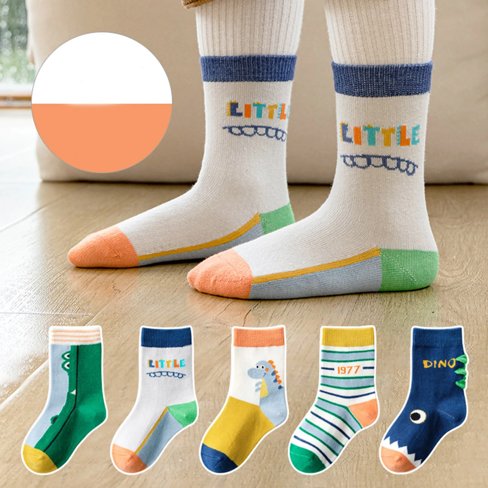 

Носки для девочек, осень и зима, свежие Мультяшные милые носки с животными, динозаврами, утолщенные теплые удобные женские носки