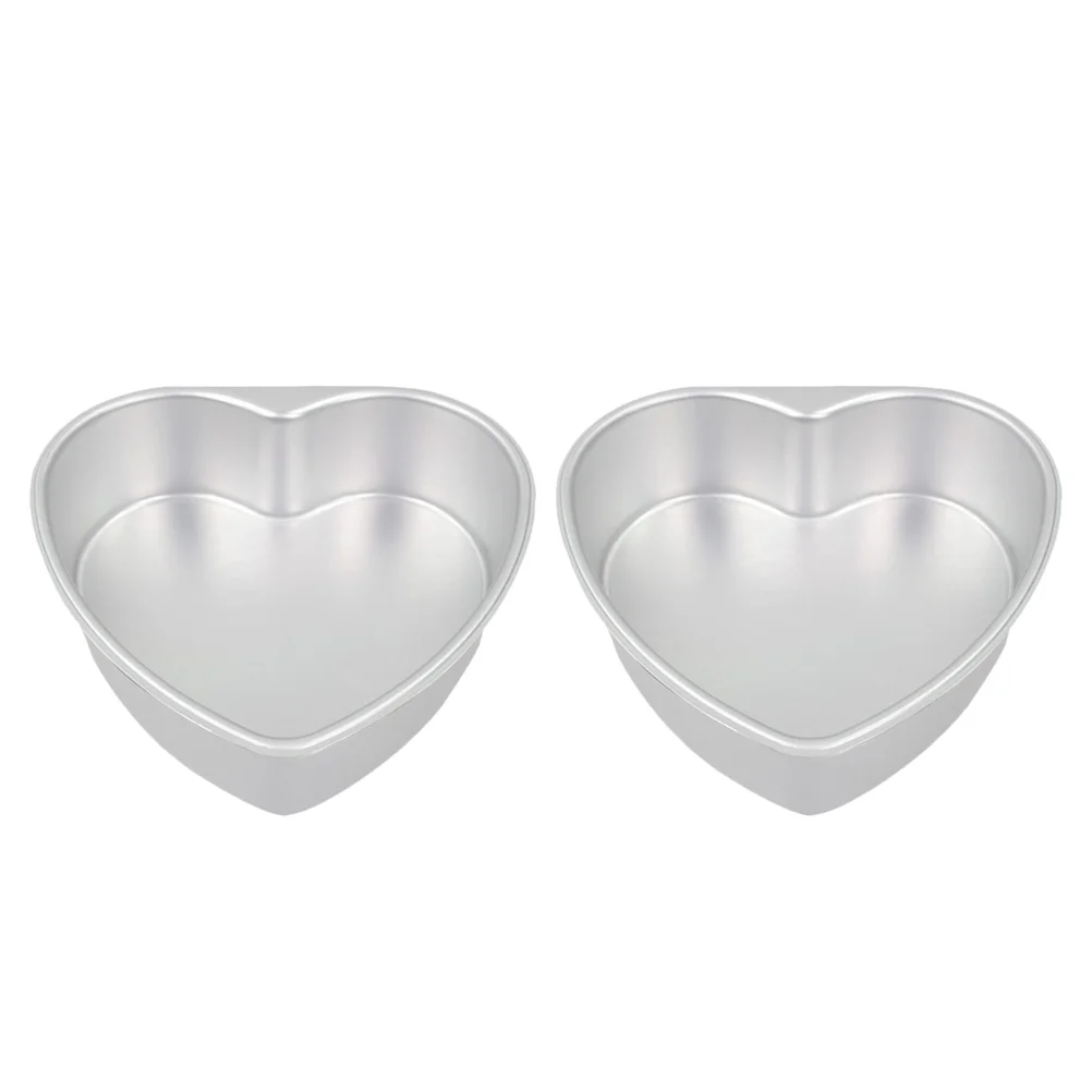 

2 Pcs Practical Creative Durable Heart Shaped Mold Baking Molds for Bakery Hotel