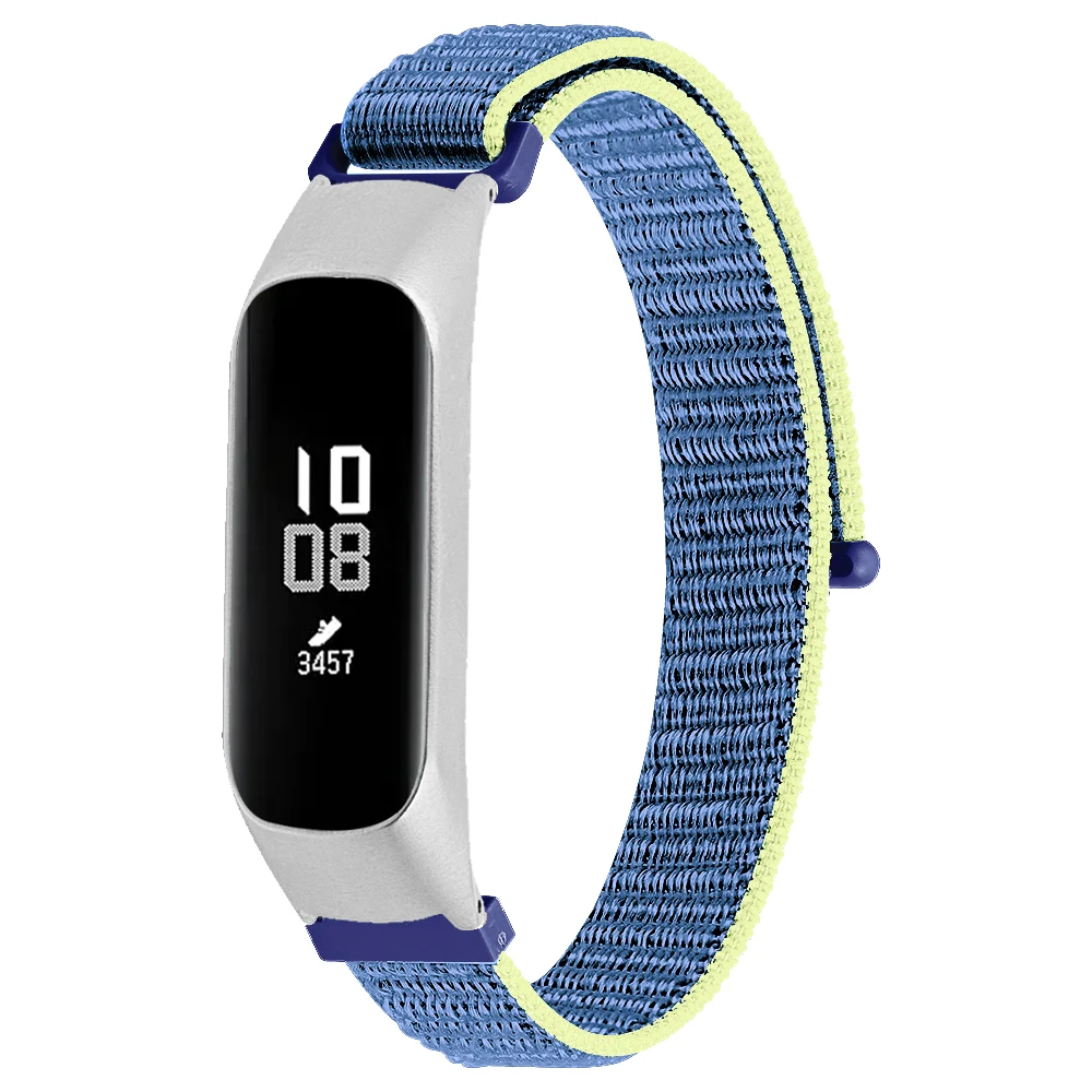 Ремешок для Samsung Galaxy Fit 2 спортивный тканевый браслет с нейлоновой петлей со