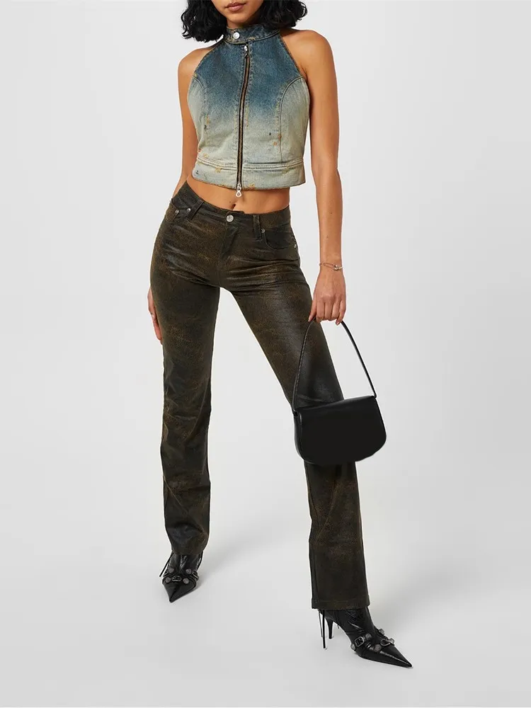 BPN Y2k винтажные майки женские полиэстер хлопок