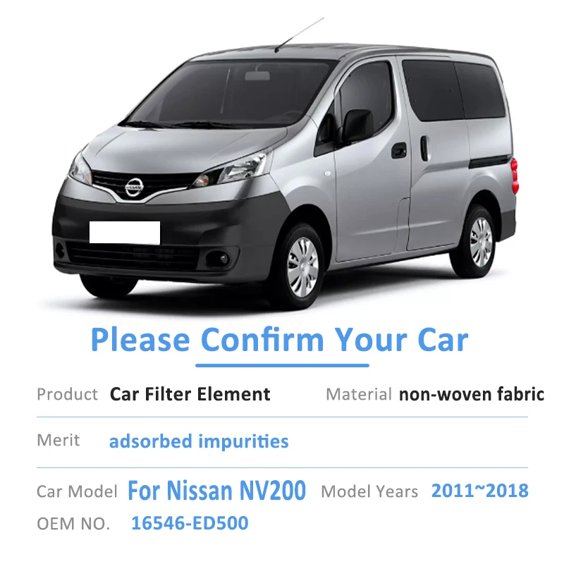 Подходит для Nissan NV200 Evalia M20 2011 ~ 2018 2016 16546-ED500 автомобильный воздушный фильтр с