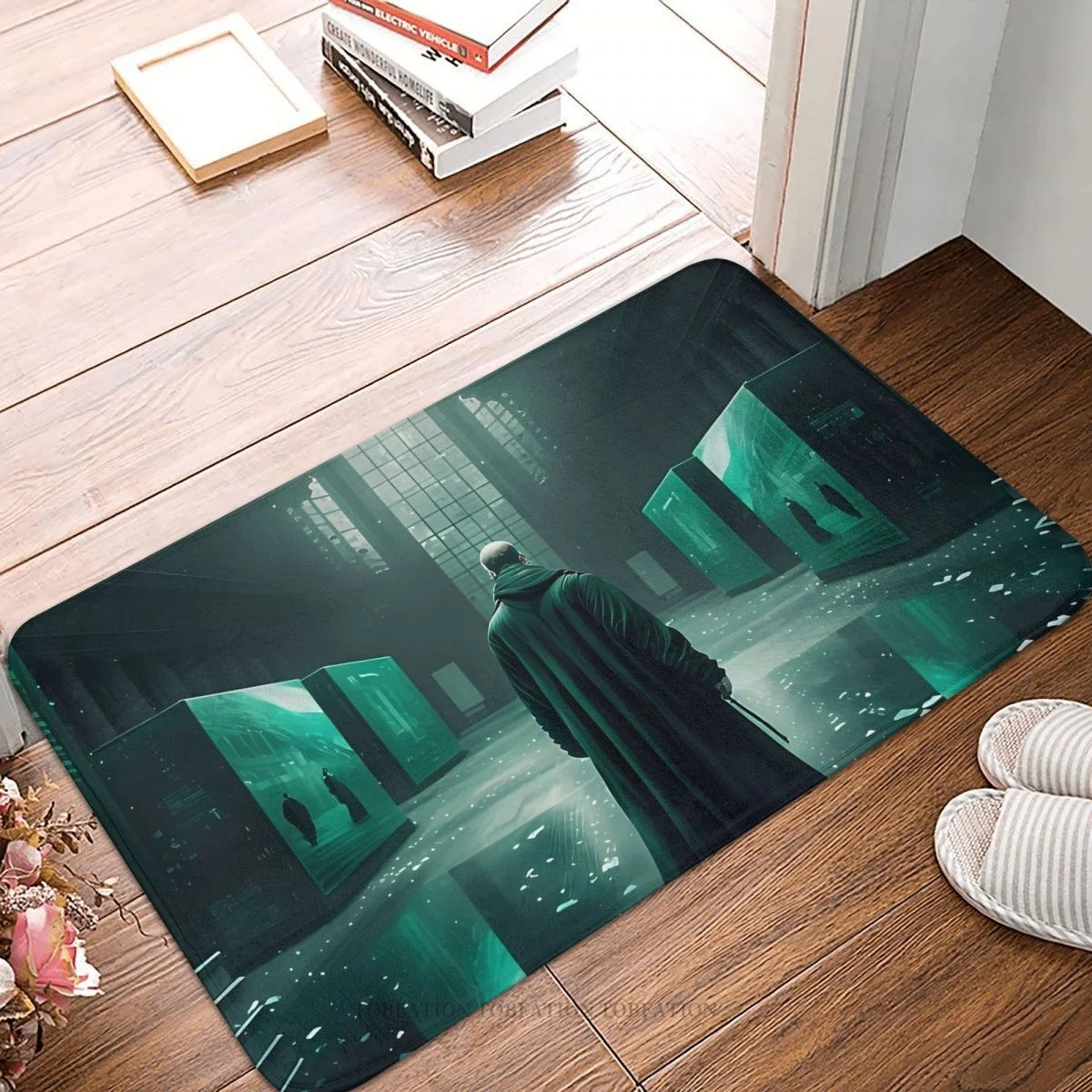 

Movie The Matrix Non-Slip Doormat World Echo Bath Kitchen Mat Welcome Carpet Home Pattern Decor