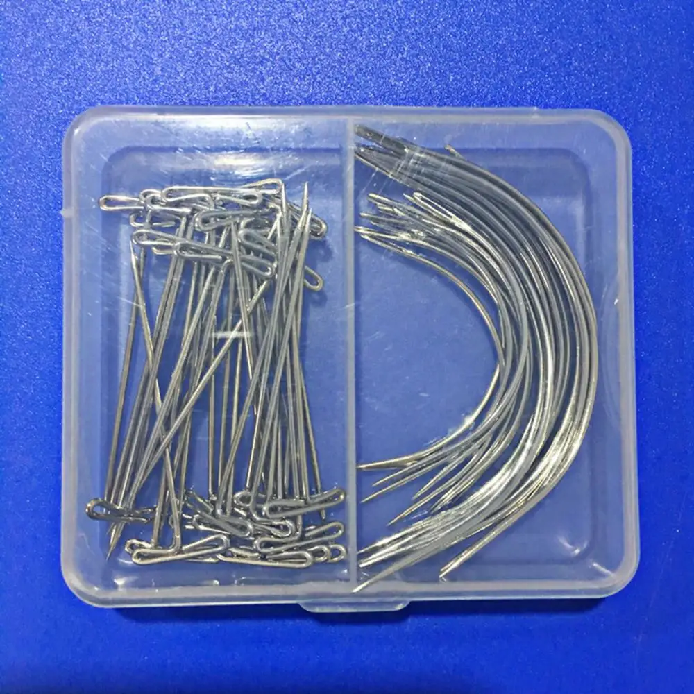 

Набор для изготовления париков, Т-образные изогнутые иглы, 70 шт.