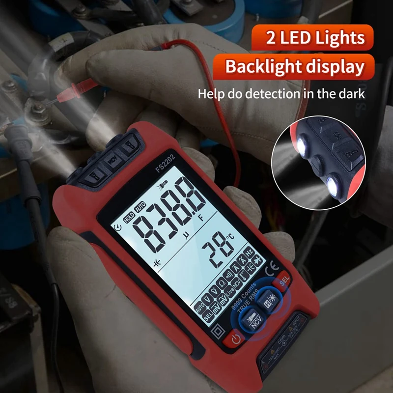 

Digital Multimeter 9999 Counts TRMS Auto-Ranging Voltmeter Multimeter Accurately Measures AC/DC Amp Ohm Voltage Meter