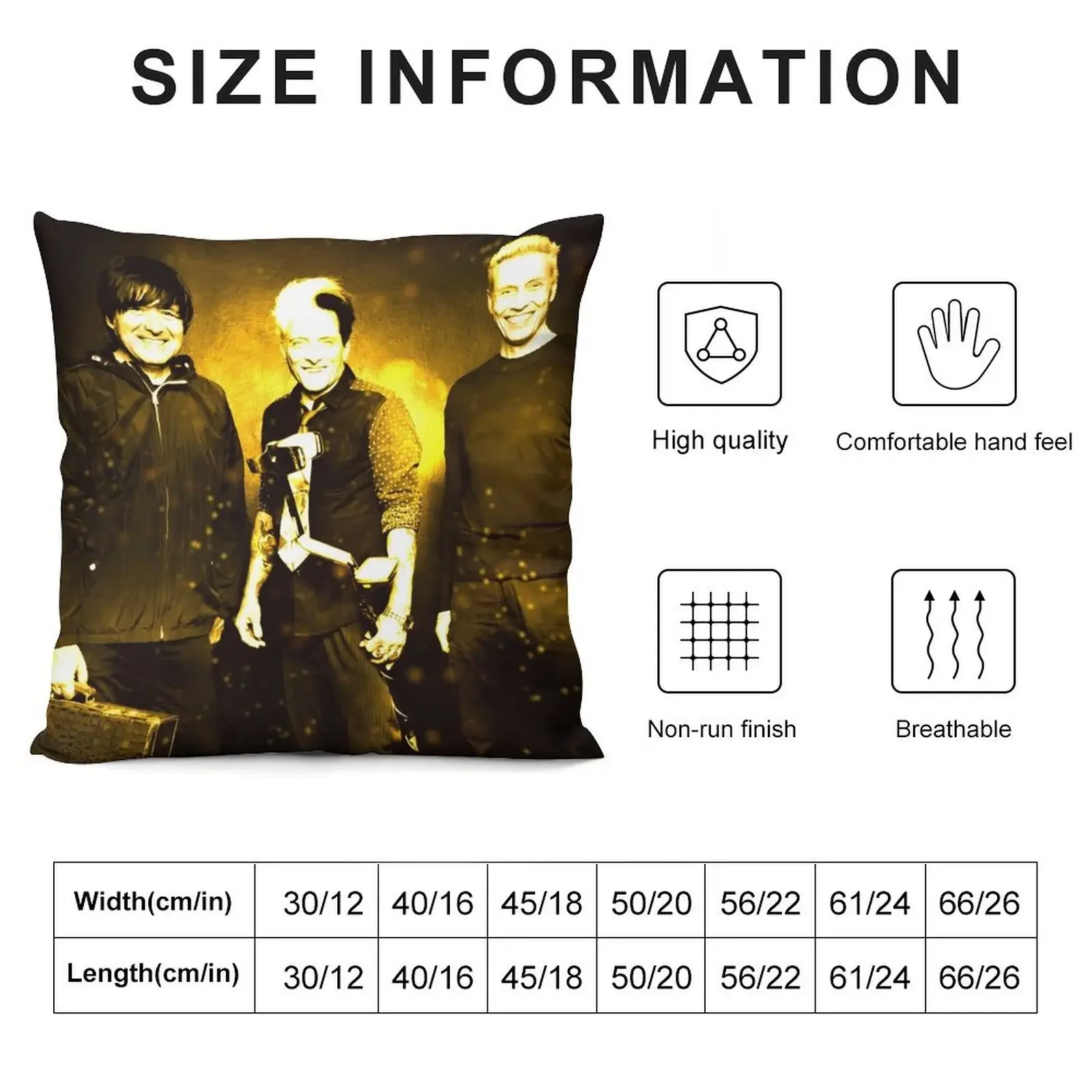 Чехол для подушки Die Ärzte в золотом стиле