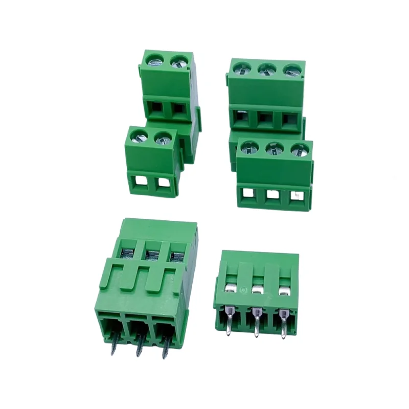 1000 шт./лот DG/KF/127-5 0 127hl-a-5. 0/5 08 мм винтовой клеммный блок PCB 2P 3P медный штифт 300 В/10 А