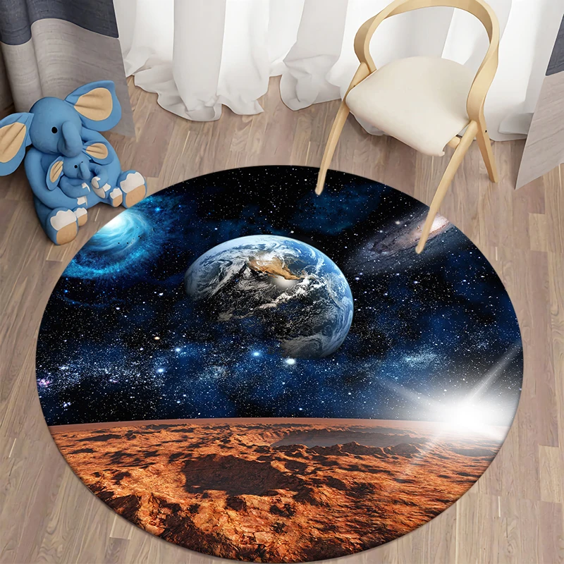 

LOUSIDREAM 3D round carpet for living room floor mat anime rug kitchen bedroom carpet area carpet for children's room pet rug