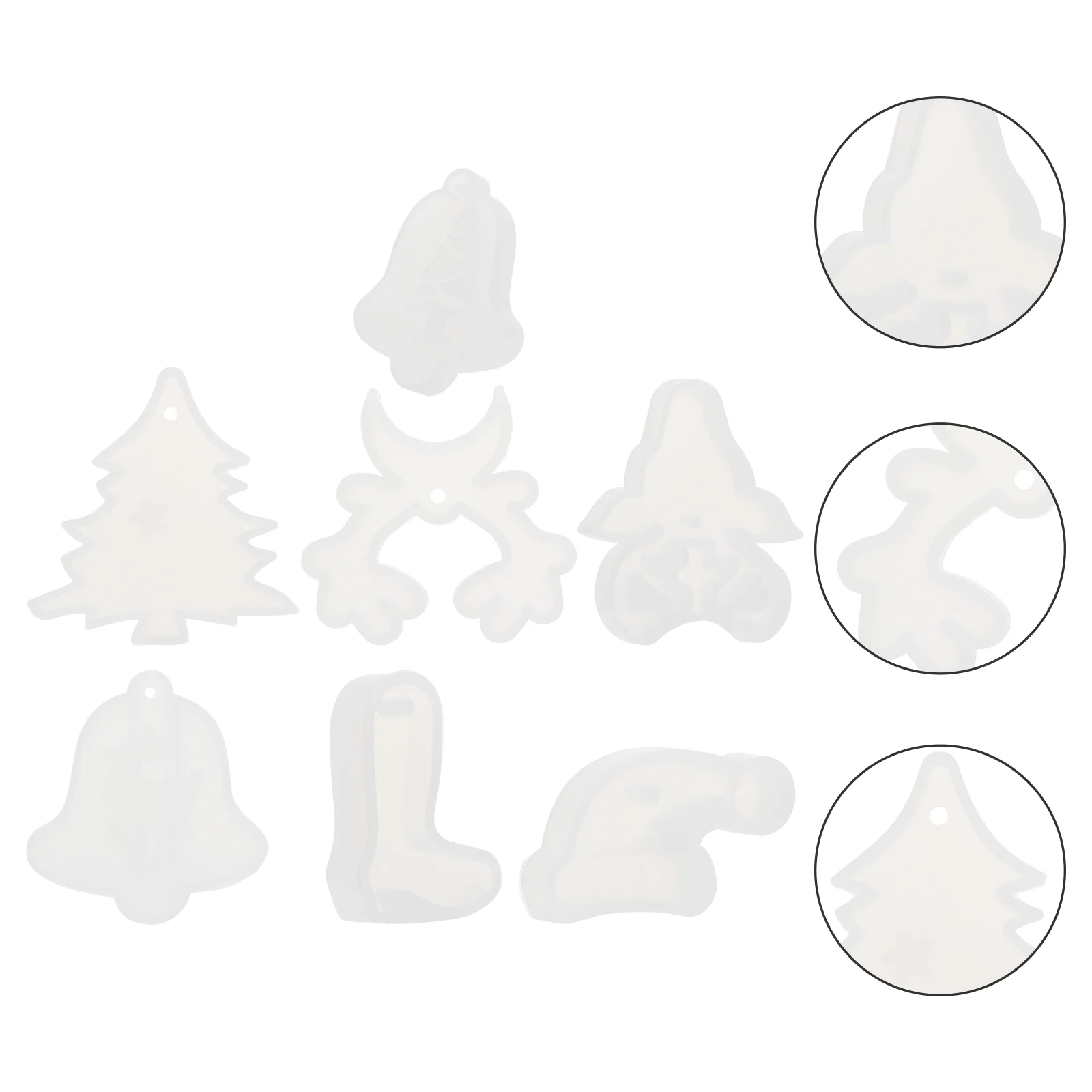 

7Pcs Christmas Ornament Moulds Molds DIY Adornment Moulds