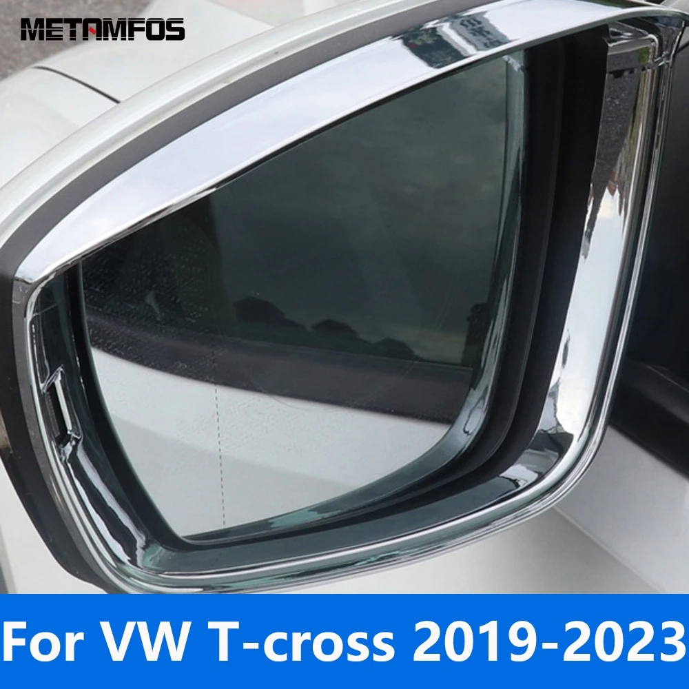 Аксессуары для Volkswagen VW T-cross Tcross 2019 2020 2021 2022 2023 хромированный козырек зеркала