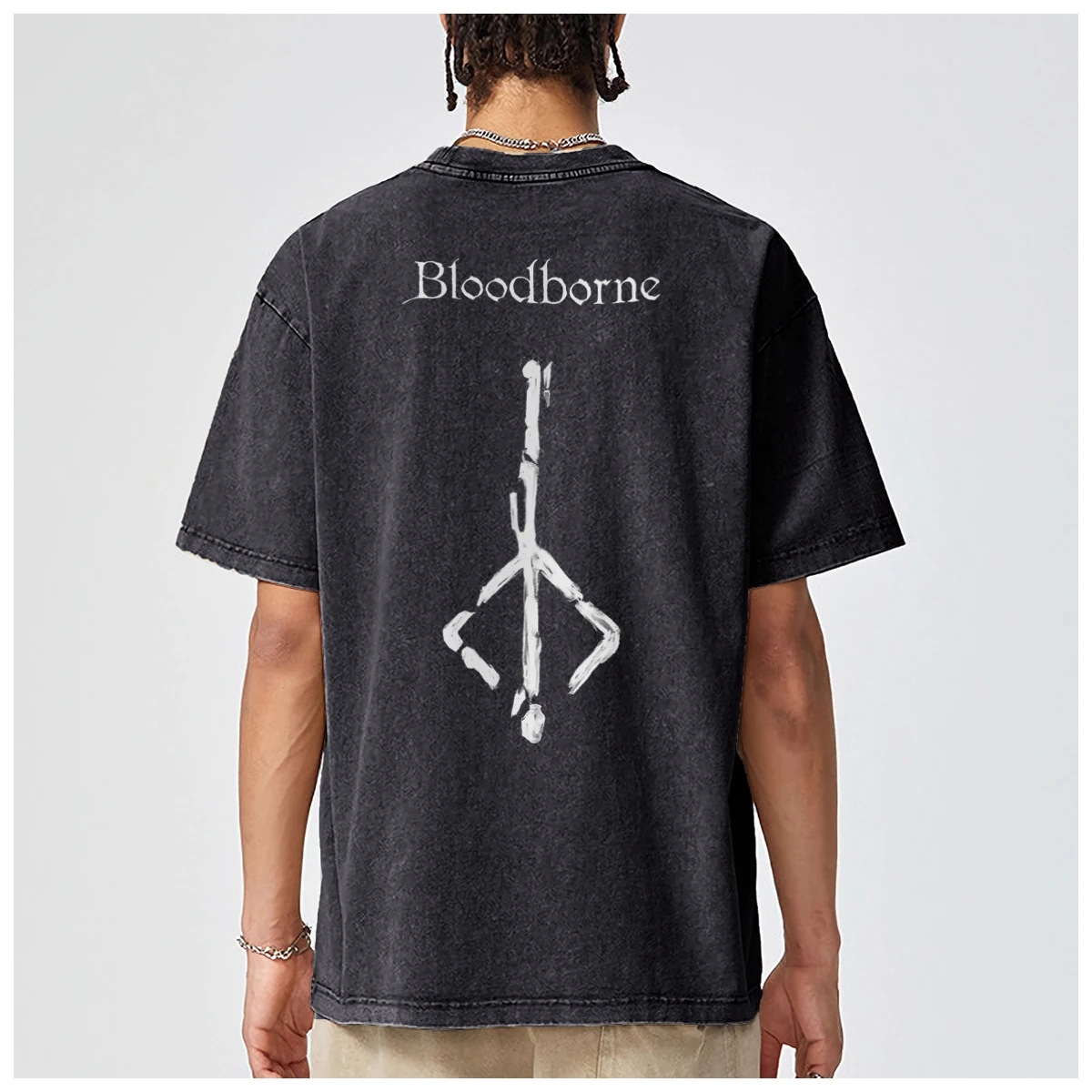 Винтажная уличная одежда Bloodborne Game From Software Dark Soul мужская футболка большого