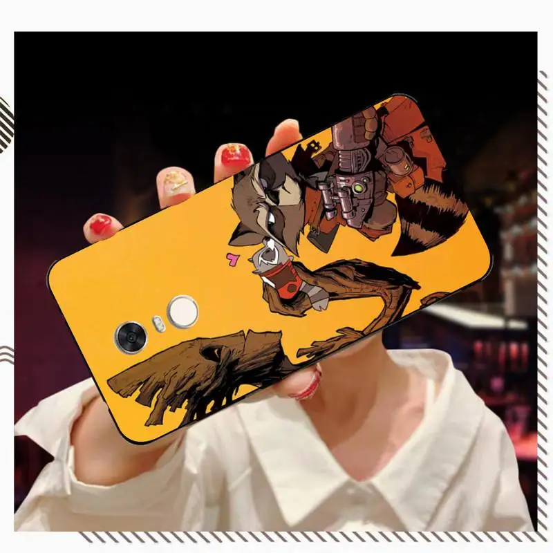 Disney Rocket Racoon   Phone Case for Redmi 5 6 7 8 9 A 5plus K20 4X S2 GO 6 K30 pro