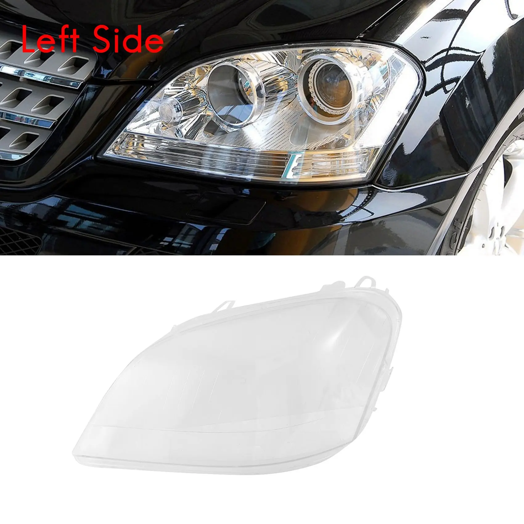 Для Mercedes-Benz W164 ML350 500 2005-2008 левая БОКОВАЯ крышка объектива передней фары